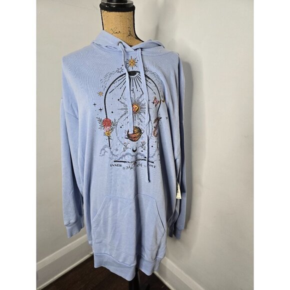 NWT Oversized Celestial Witchy Hoodie Sweatshirt - Picture 8 of 8